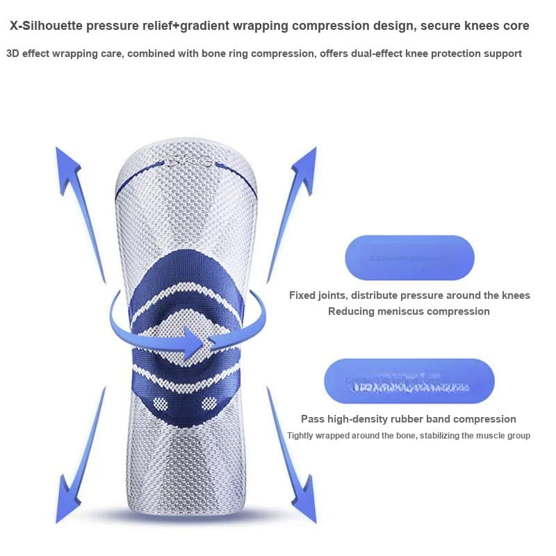 SKG Knee Pads Polyester Polyamide Elastane Running Men's-1