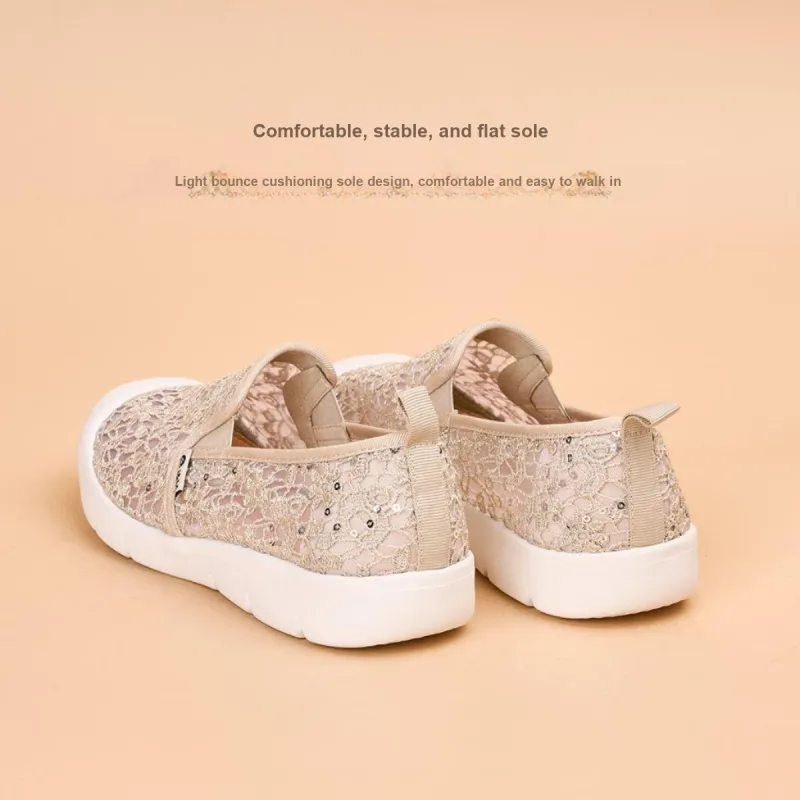 Joy&Mario Breathable Lightweight Low-Top Casual Shoes Women's-19