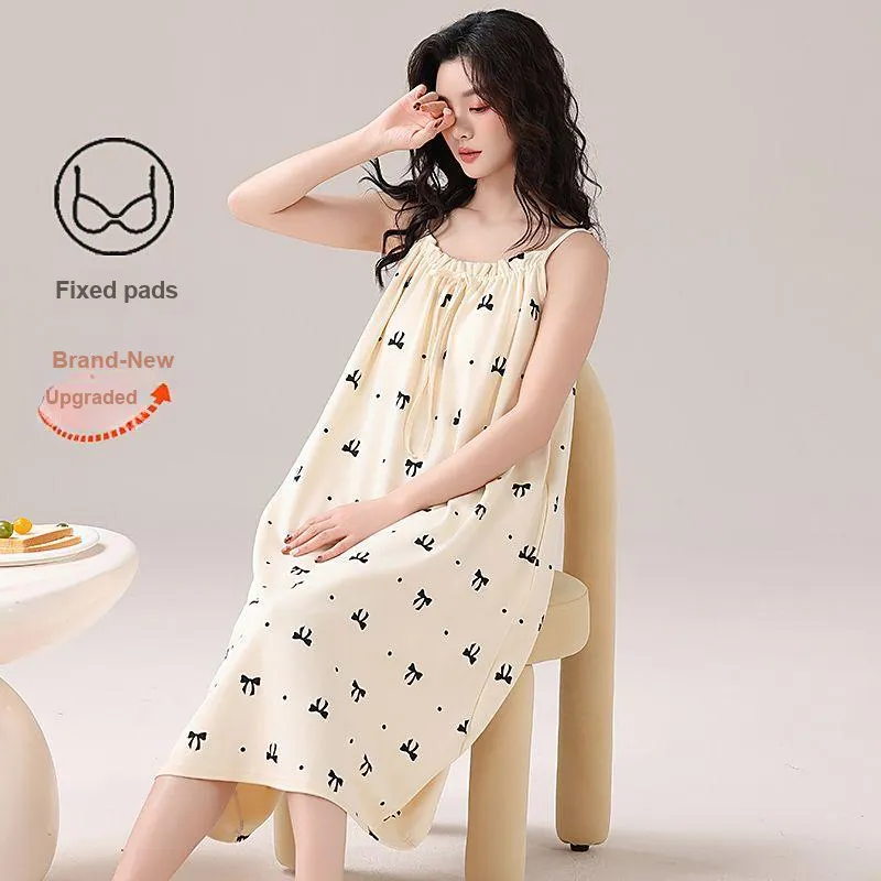 DanceBees Nightgown Women's Apricot-3