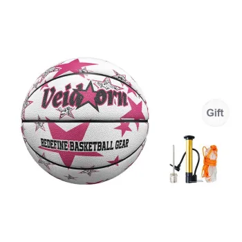 VEIDOORN PU Basketball White Size 7 Ball Street Training Competition Unisex