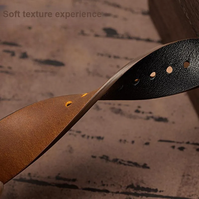 FUDIEN Apple Compatibility Watch Band Cowhide Leather Material-5
