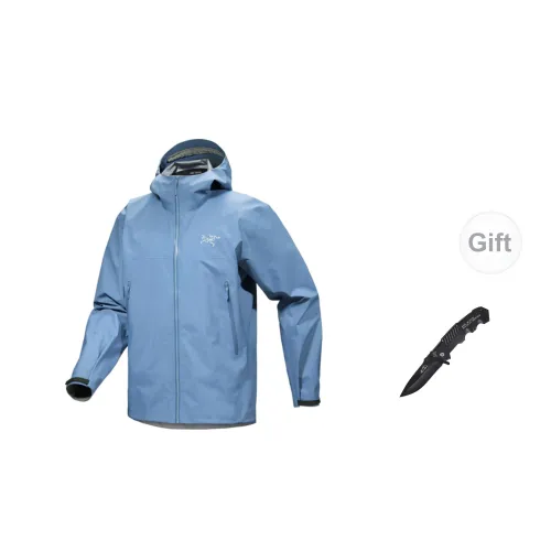 Arcteryx Beta Series Windbreaker Jackets Men Polished Stone Blue