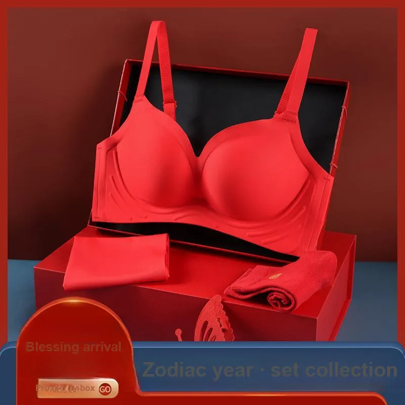 MIIOW Bra Women's Gift Box Set Red-2