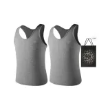 Loose Fit 2 Pack (Heather Gray+Heather Gray) 2 Pcs, Easy to Wash!