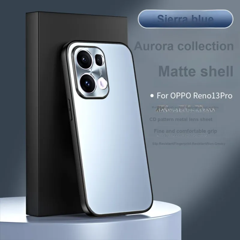 ZHUOJI Matte Material Aurora Invisible Stand Phone Case Compatibility Opporeno13pro/reno12/11pro+/Reno10-1