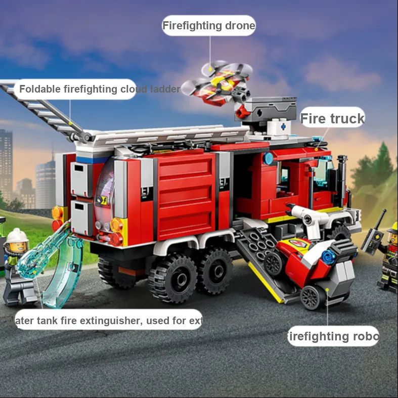 LEGO Fire Command Truck Building Blocks 60374-1