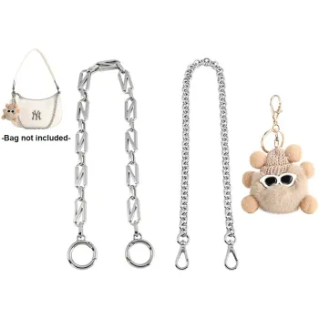 Jingxi Combo Sets N Letter Chain 45cm+O Letter Chain 45cm+Small Coal Ball Pendant Bag Not Included