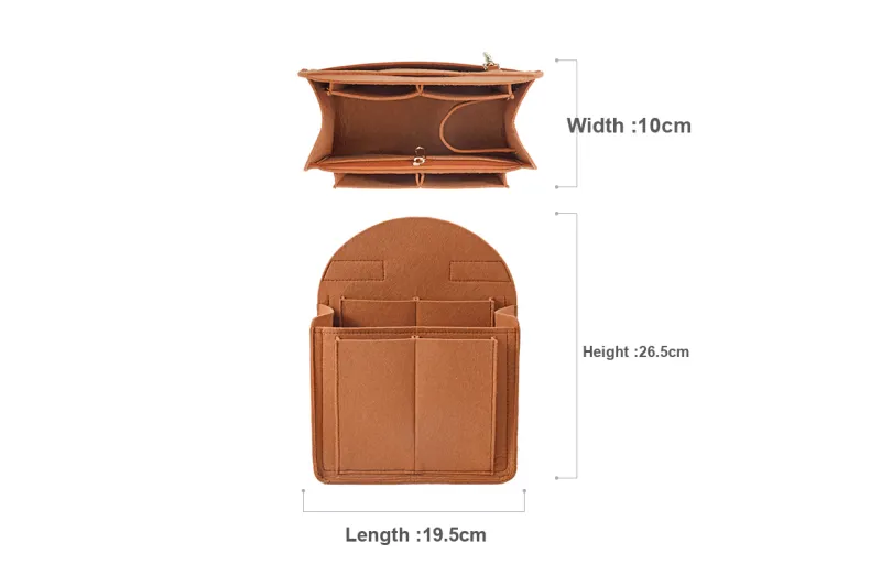 Lan Bao Fan Felt DuPont Paper Bag Accessories Women's Brown-1