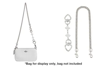 Luxury Care Artisan Workshop Metal Bag Straps Women's Silver
