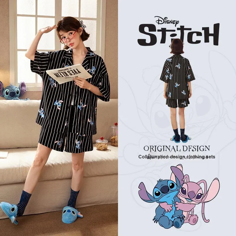 Gongdie x Disney Pajama Set Unisex Black-1