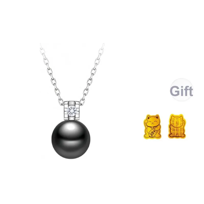 ME LUXE Pearl Pendant, Noble And Elegant, Rare And Unique, Exquisite Box, Comes With Silver Chain Women's-0