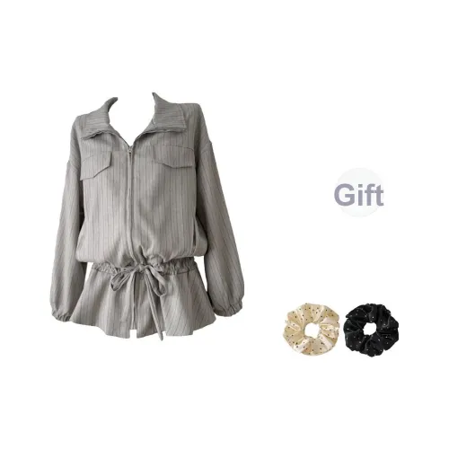 CANTALOVE Серые полосы Женские Куртки