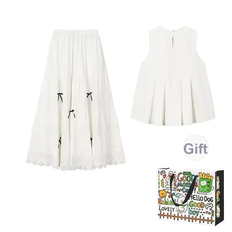 Dippanis Two Piece Skirt Sets Women's-1