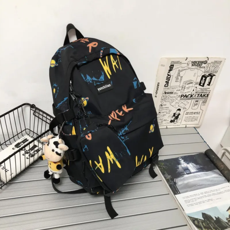 URBAN FOREST Nylon Backpack Unisex Multicolor-5