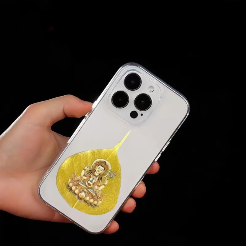 Jade Linmen Bodhi Root Cell Phone Sticker Unisex-2