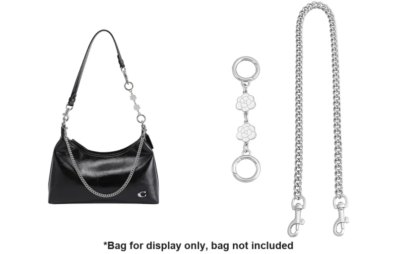 Luxury Care Artisan Workshop Metal Bag Shoulder Strap Women's Silver-6