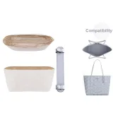 City33 (Ice Blue) Beige Liner+Shoulder Strap Pad[Pressure-Relief Two-Piece Set]