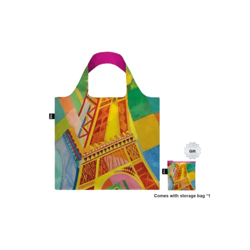 Loqi Robert Delaunay Коллаборация Переработанный полиэстер Маленькая квадратная сумка Сумка на плечо Женская Эйфелева башня