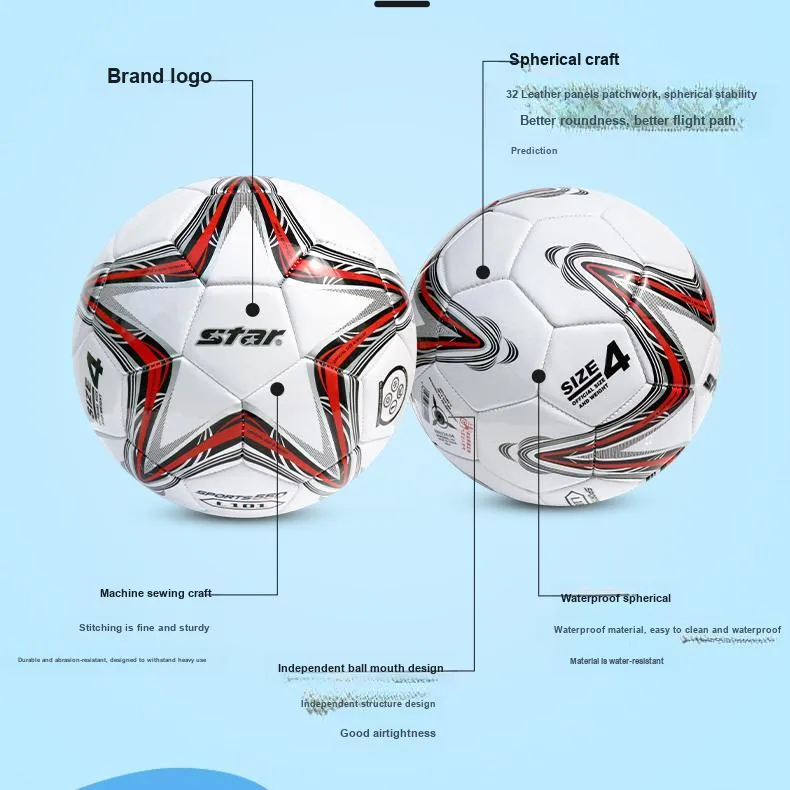 Star Evangelion-03 Evangelion-04 Evangelion-05 Soccer PVC Machine Stitched Soccer Ball Kids'-27