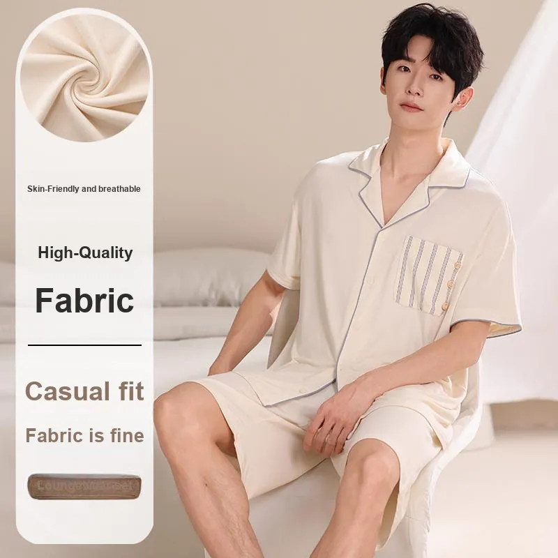MADALLO Pajama Set Men's Apricot-1