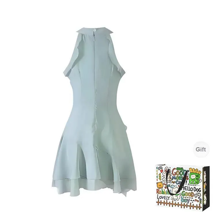 BVODE Sleeveless Dresses Women's Green Shopping Bag-1