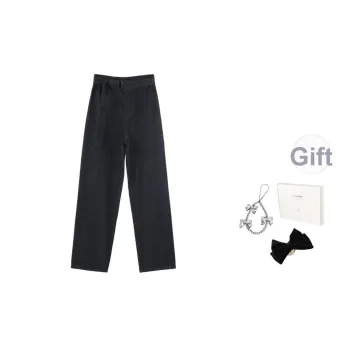 Fstudio Summer Korean Style High Rise Straight Fit Slimming Casual Versatile Jeans Women's