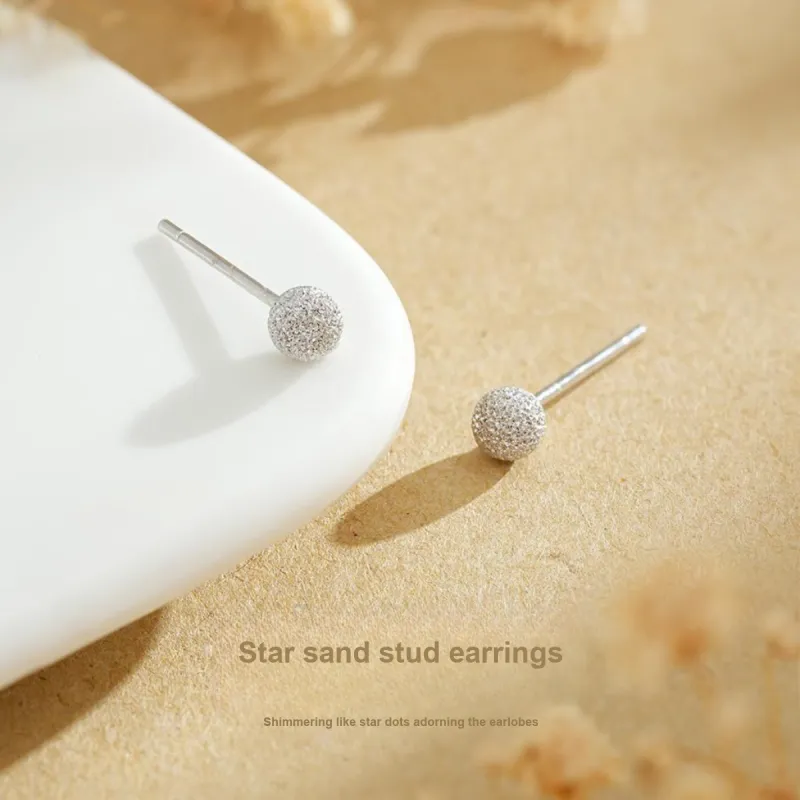 SEVEN COOK 990 Silver Stud Earrings Women's-1