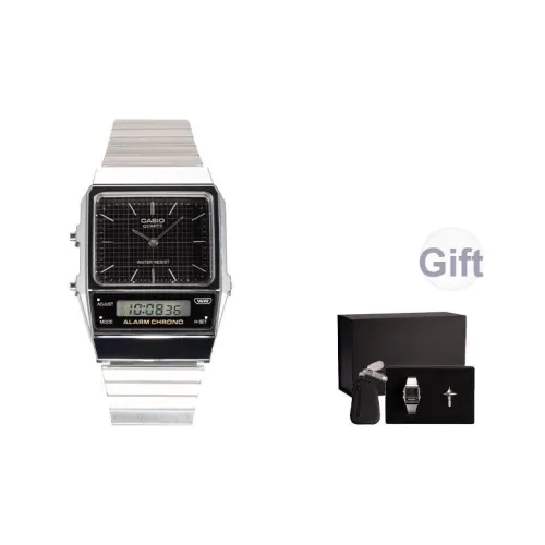 CASIO C2H4 Limited Edition Коробка Кварцевый механизм Нержавеющая сталь Ремешок Часы Унисекс Черный циферблат