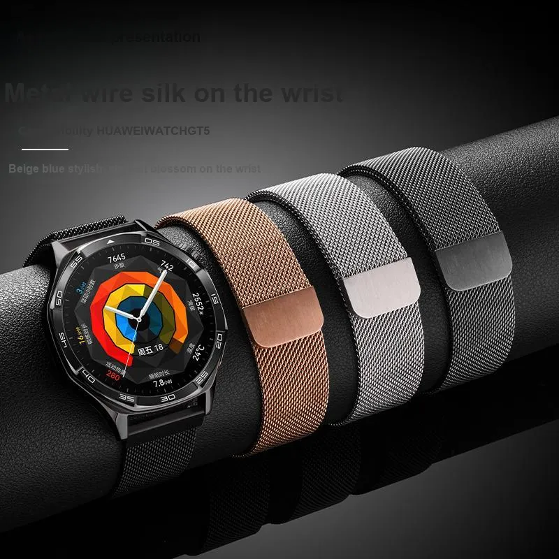 IBOANN Huawei Compatibility Watch Band Metal-1