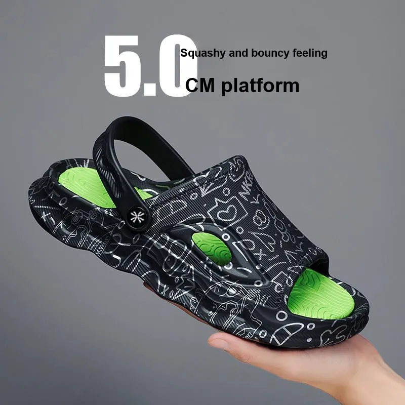 YUZHAOLIN Beach Sandals Men Black-1