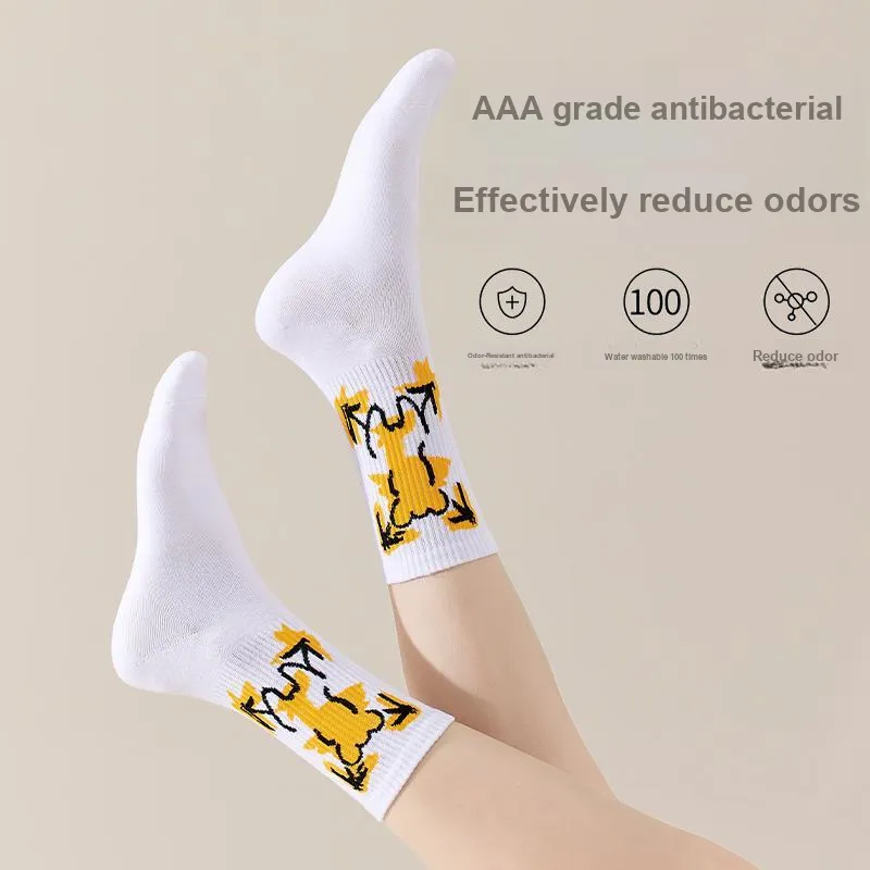 MIIOW Trend Party Series Mid-Calf Socks Unisex 5 Pack-2