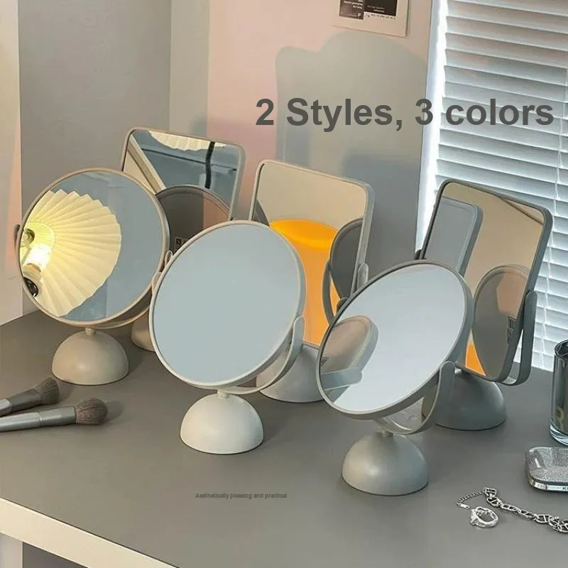 Love Of Wormwood Portable Make Up Mirrors Round Square Rotating-5