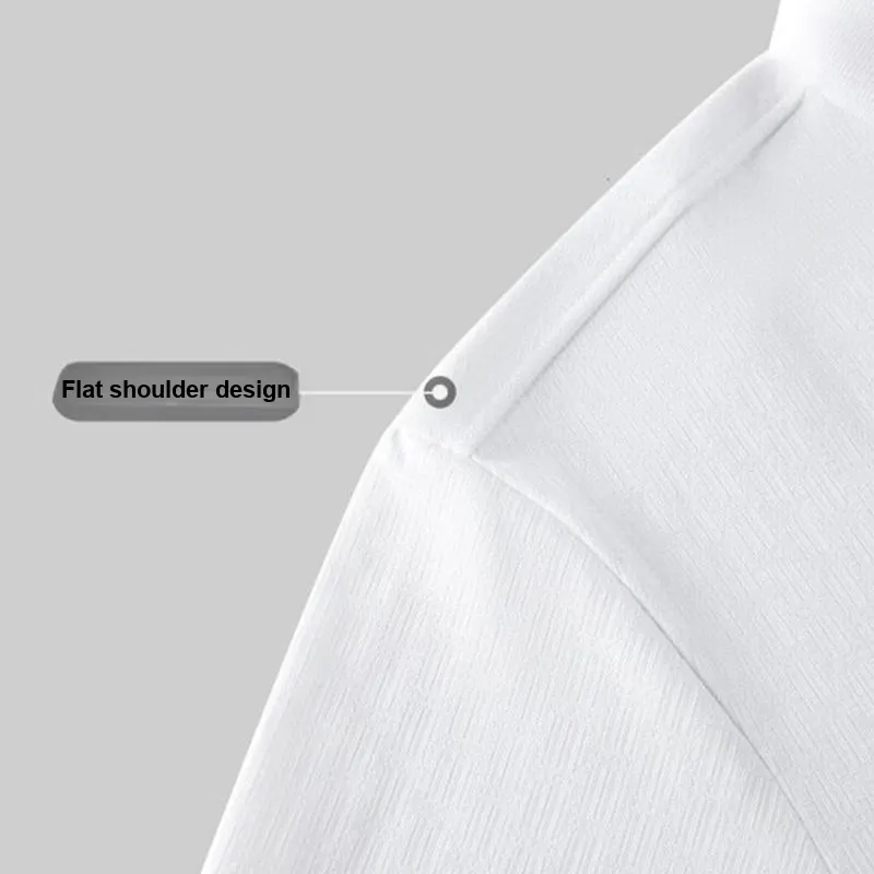 ARTSDON Polo Shirts Men Bleached Pattern-3