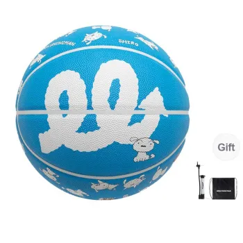 Wild Child Club x LABIXIAOXIN,XIAOBAIMANYIN PU Basketball Blue White Size 7 Street Training Competition Unisex