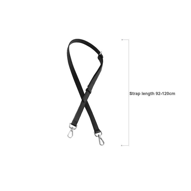 Ingenuity Handmade Microfiber Bag Shoulder Strap Unisex Black-5