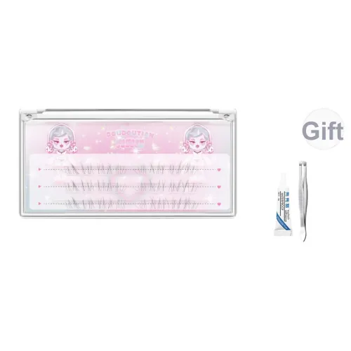 DOUDOUTIAN Светлый Цвет Искусственные ресницы Нет Макияж Мама Рожденный LOOK Воздух Feel Натуральный Увеличение Длинный Сегментированный Позиционирование Стиль