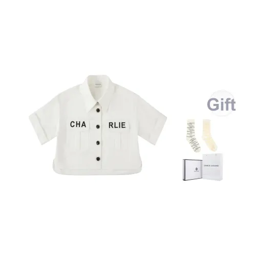 Charlie Luciano Короткий рукав Топ Женский Белый