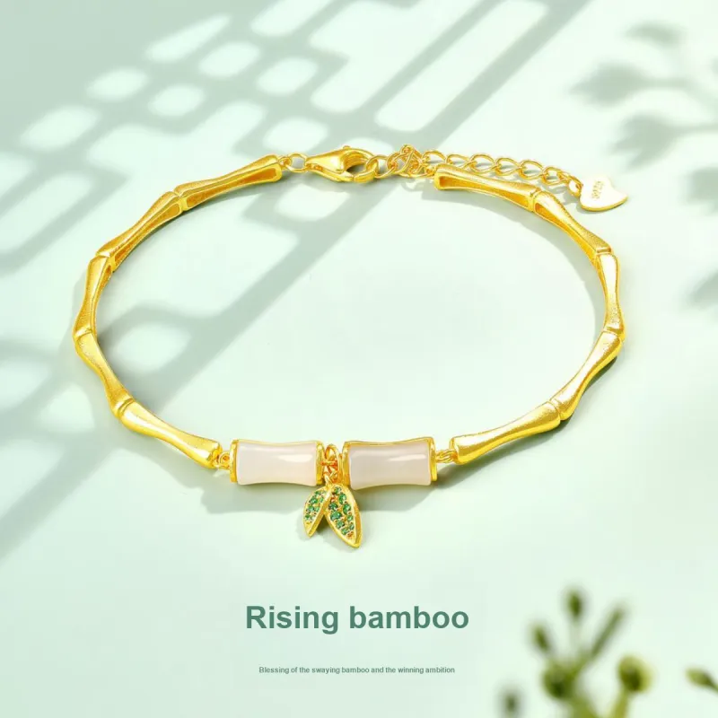 LAOMIAO Hetian Jade Bracelets Pale Greenish White Jade Women's-1