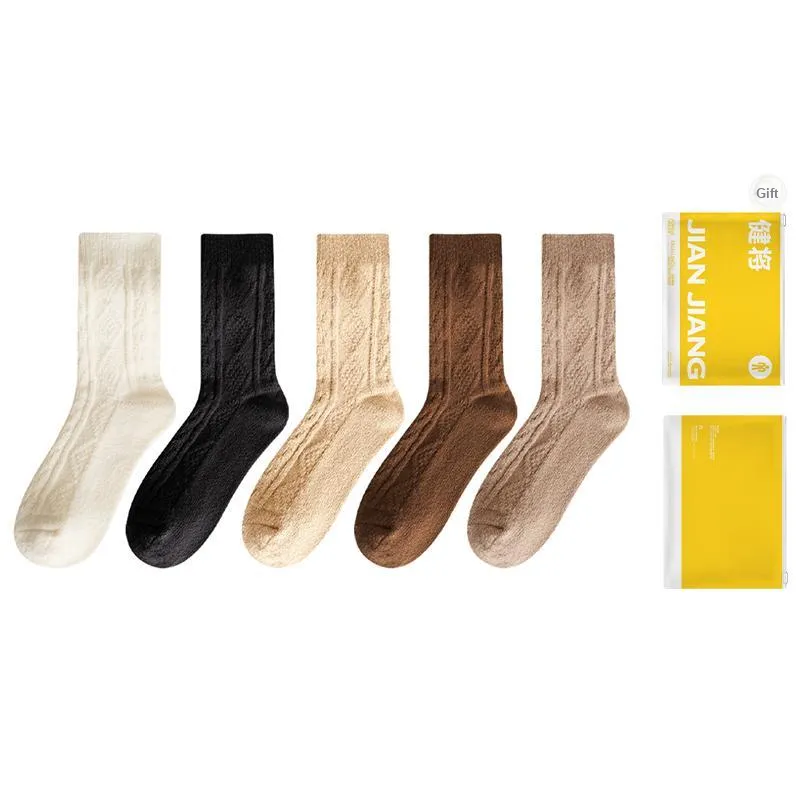 Master Mid Calf Socks Women's Shopping Bag 5 Pack-4