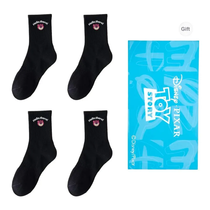 Disney Knee High Socks Unisex Box 4 Pack-2