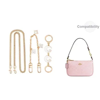 Luxury Care Artisan Workshop Metal Bag Strap Women's Gold Tone
