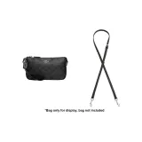 Black with Silver Buckle Adjustable Strap 91-120cm[Crossbody Style]