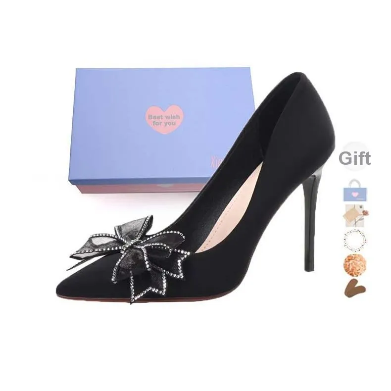 Xingdiman Низкий каблук Высокий каблук Женский Черный