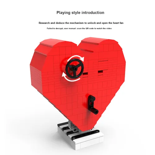 JINXIANGHE Сердце-образная коробка для логических головоломок