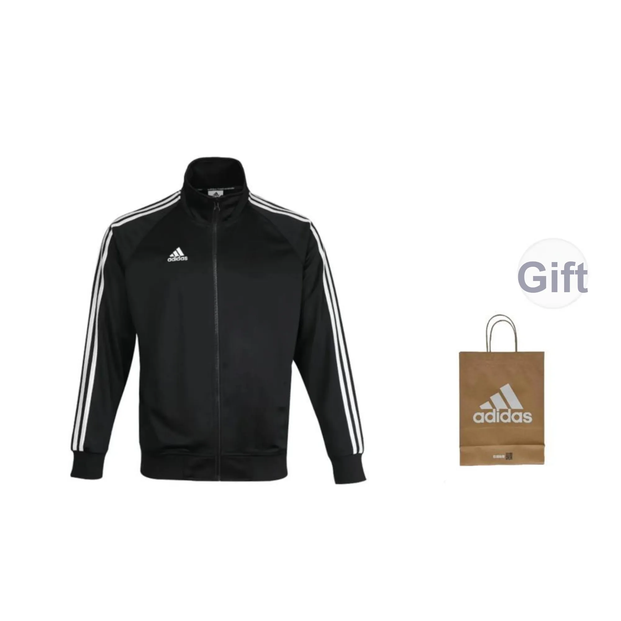 Adidas Originals 3 Stripes Jacket Unisex Black White