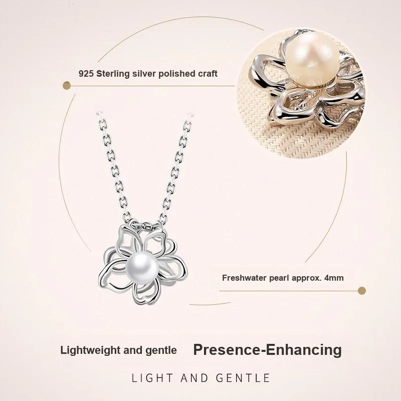 LAOYINJIANG Pearl Adjustable Collarbone Chain Women's-2