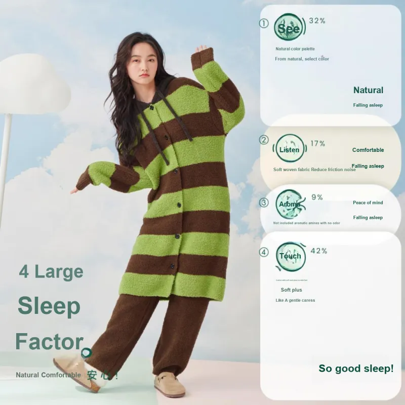 Aannsfam Pajama Set Women's Apple Green-2