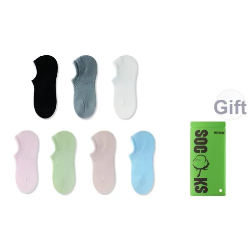 Maycaur No Show Носки Женские Сумка для покупок 7 шт