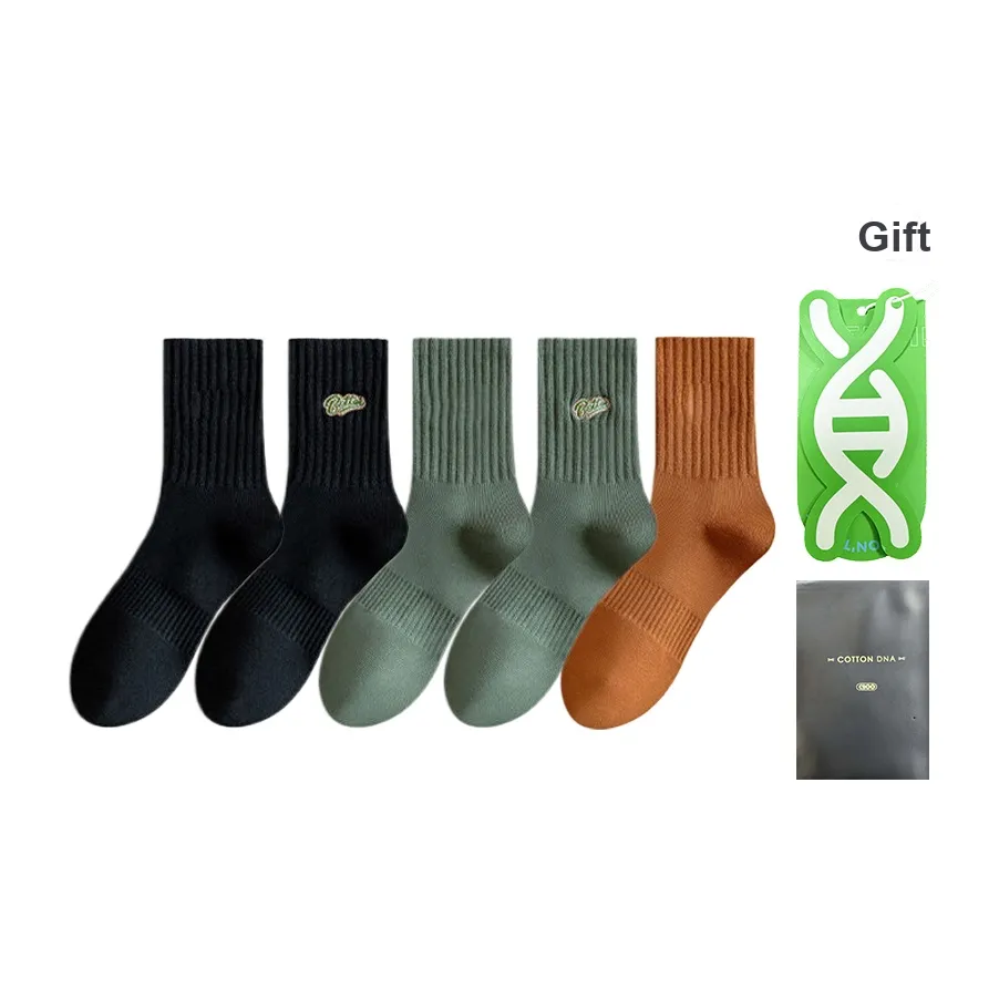 Cotton Gene Men Mid-Calf Socks
