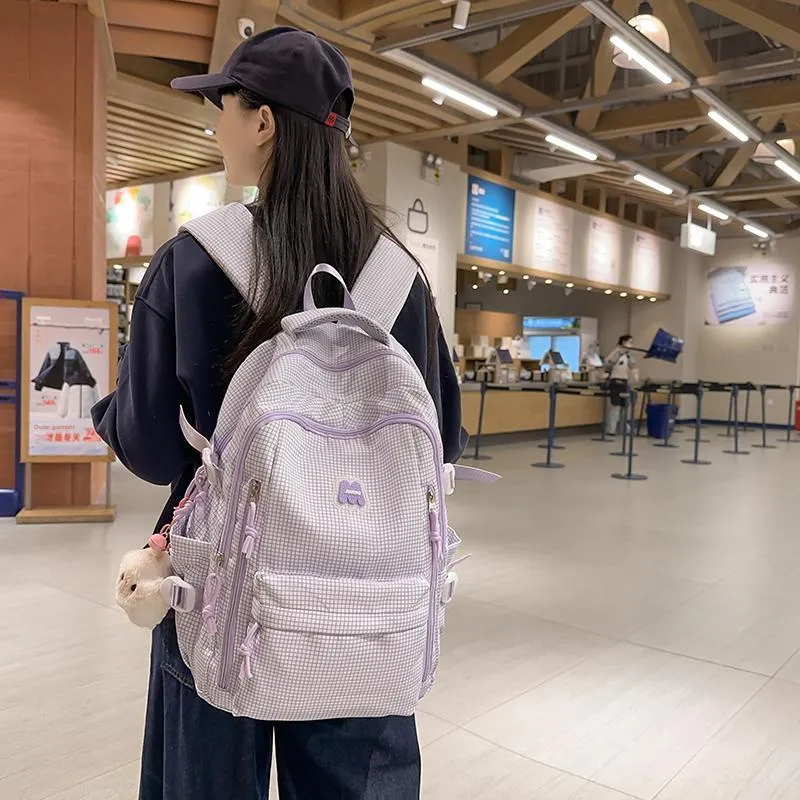GOBLIN SHARKS 1759 Nylon Backpack Regular Unisex Black/Blue/Purple/Pink-11